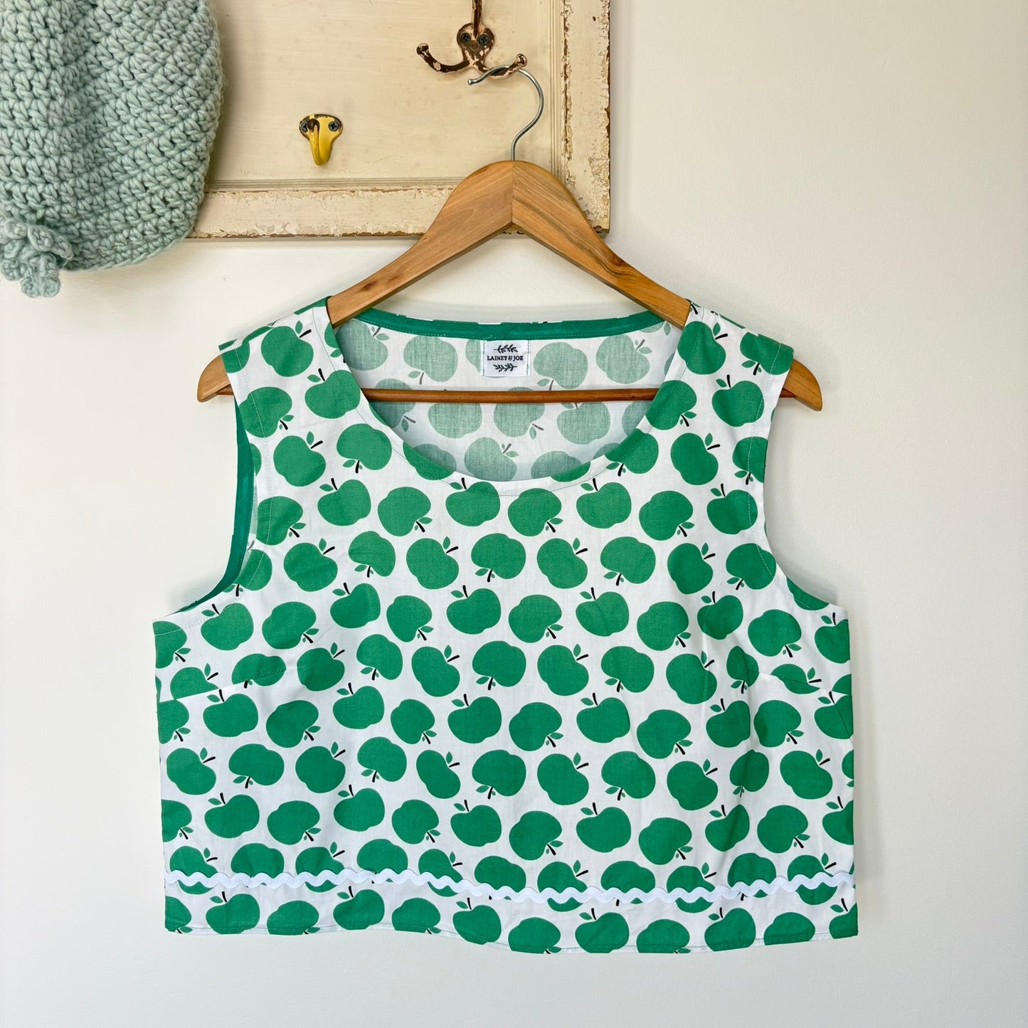 One of a Kind Ric Rac Tank Top - Green Apples - Size 12