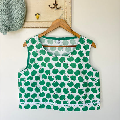 One of a Kind Ric Rac Tank Top - Green Apples - Size 12