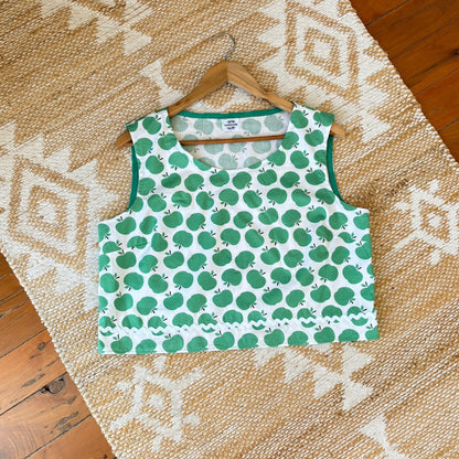 One of a Kind Ric Rac Tank Top - Green Apples - Size 12