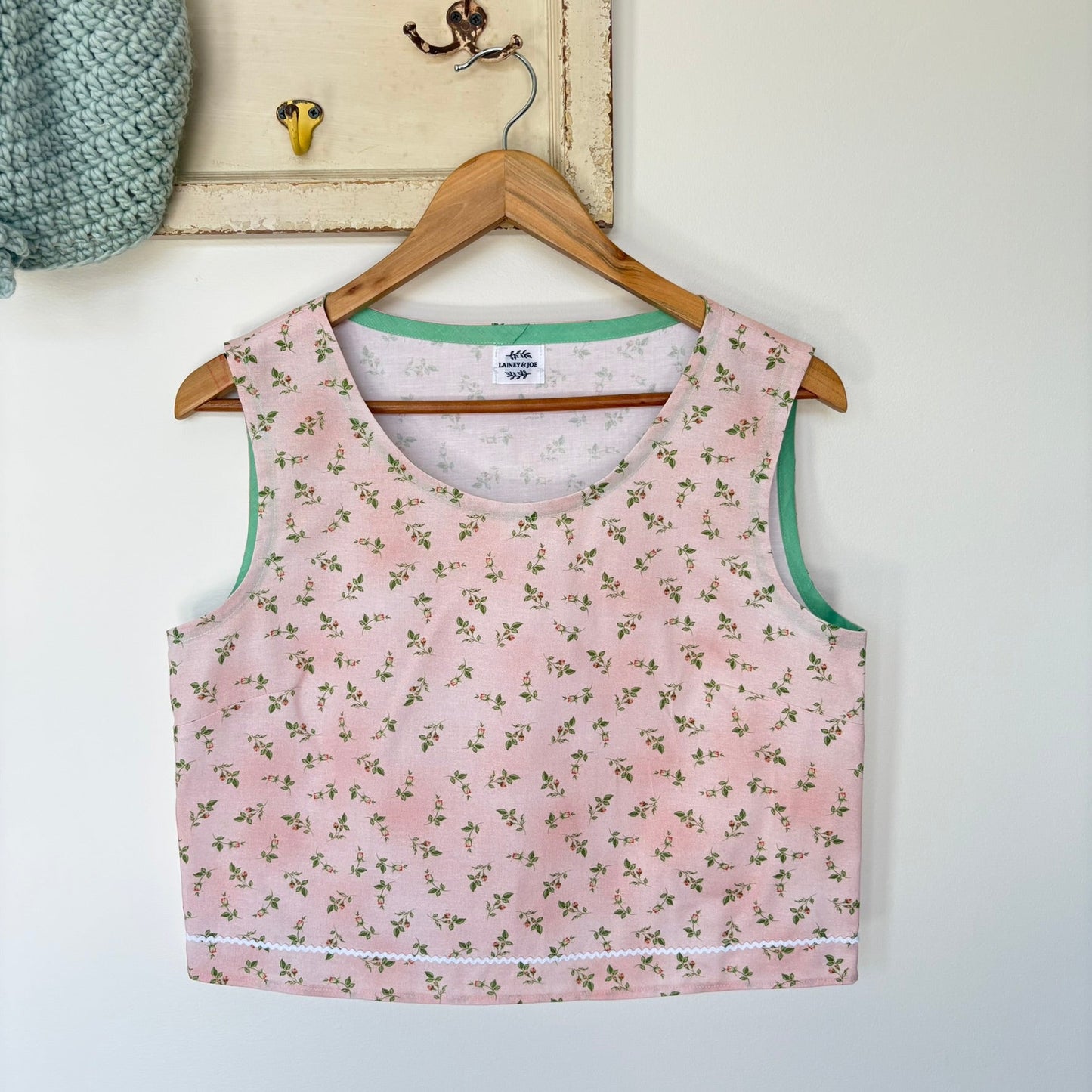 One of a Kind Tank Top - Pink Ditsy Floral - Size 8