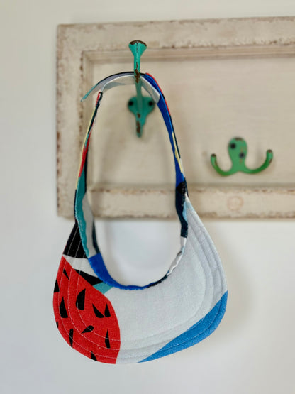 One of a Kind Sun Visor - Seaside Abstract