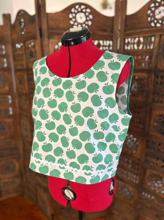 One of a Kind Ric Rac Tank Top - Green Apples - Size 12