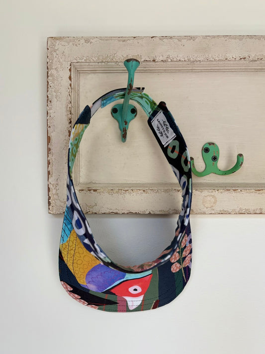One of a Kind Sun Visor - Bird in the Bush